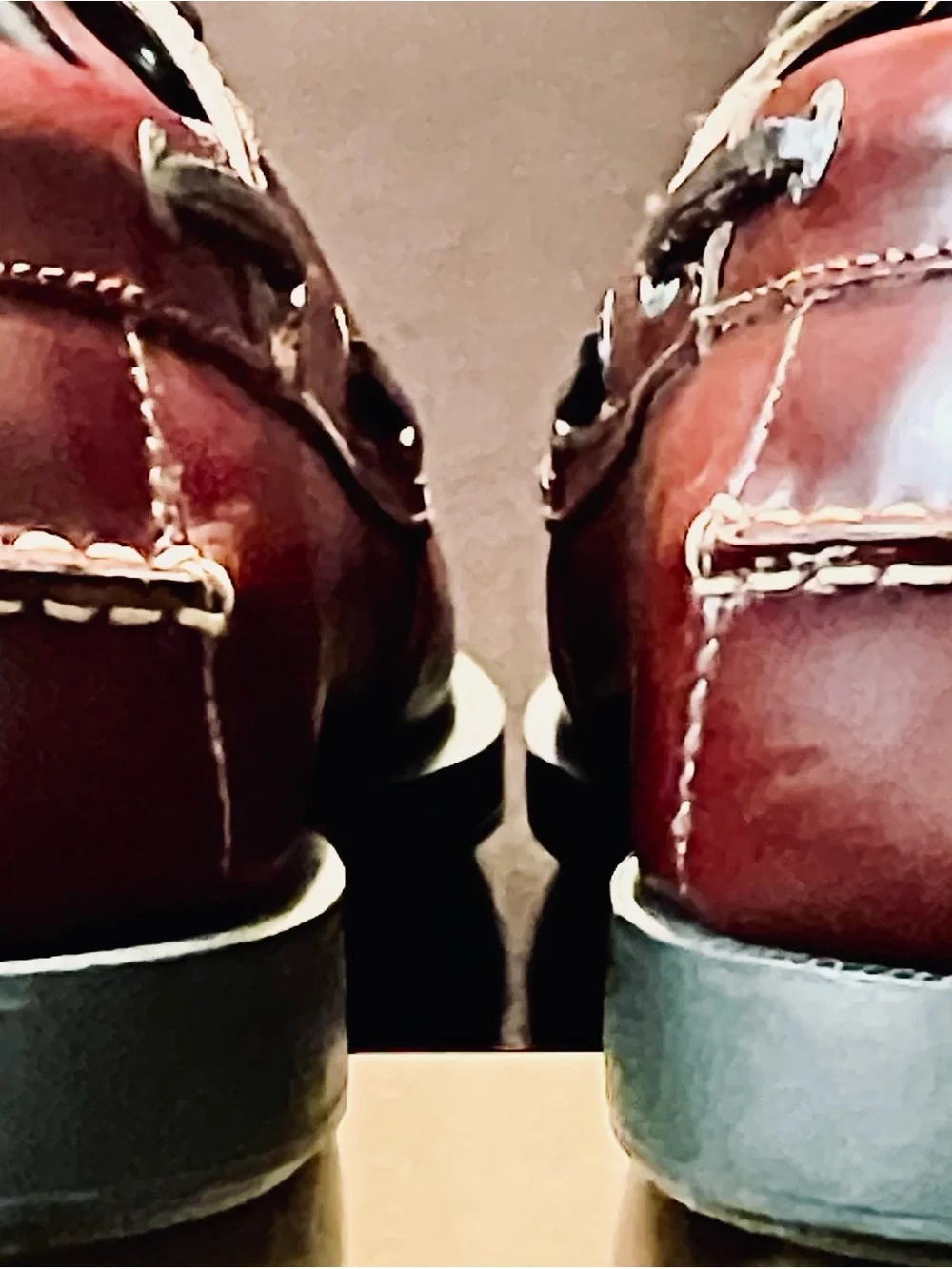 Dockers Mens Burgundy Leather Slip-On Boat Shoes